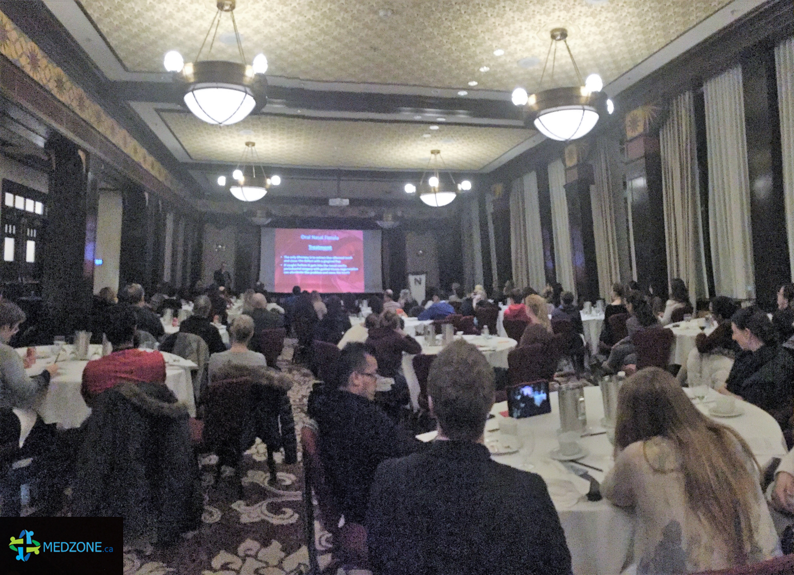 Dr. Niemiec speaking in Montreal