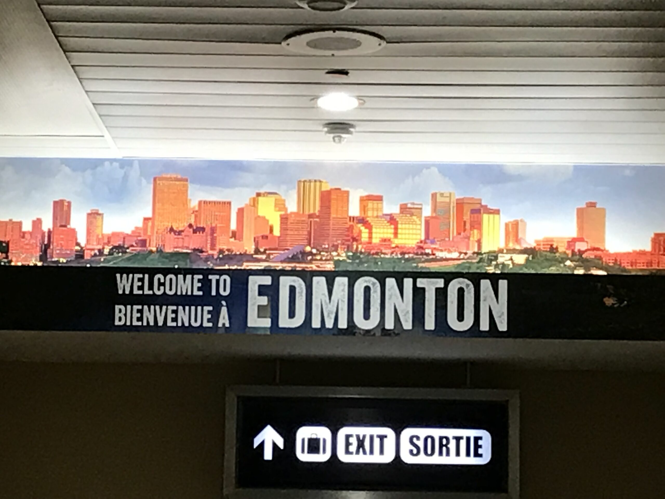 Arrival in Edmonton