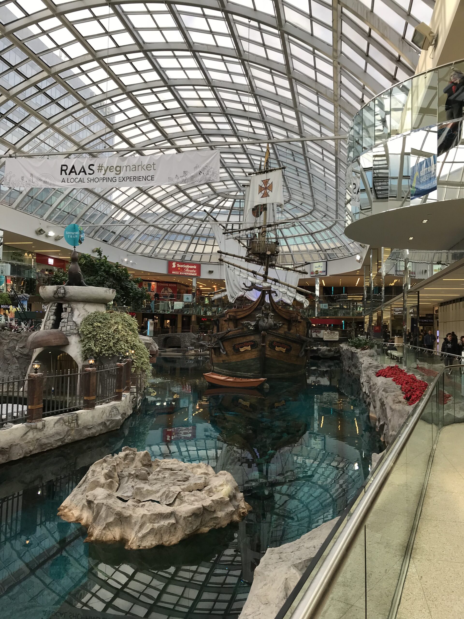 Replica of the Santa Maria in the Mall of Edmonton