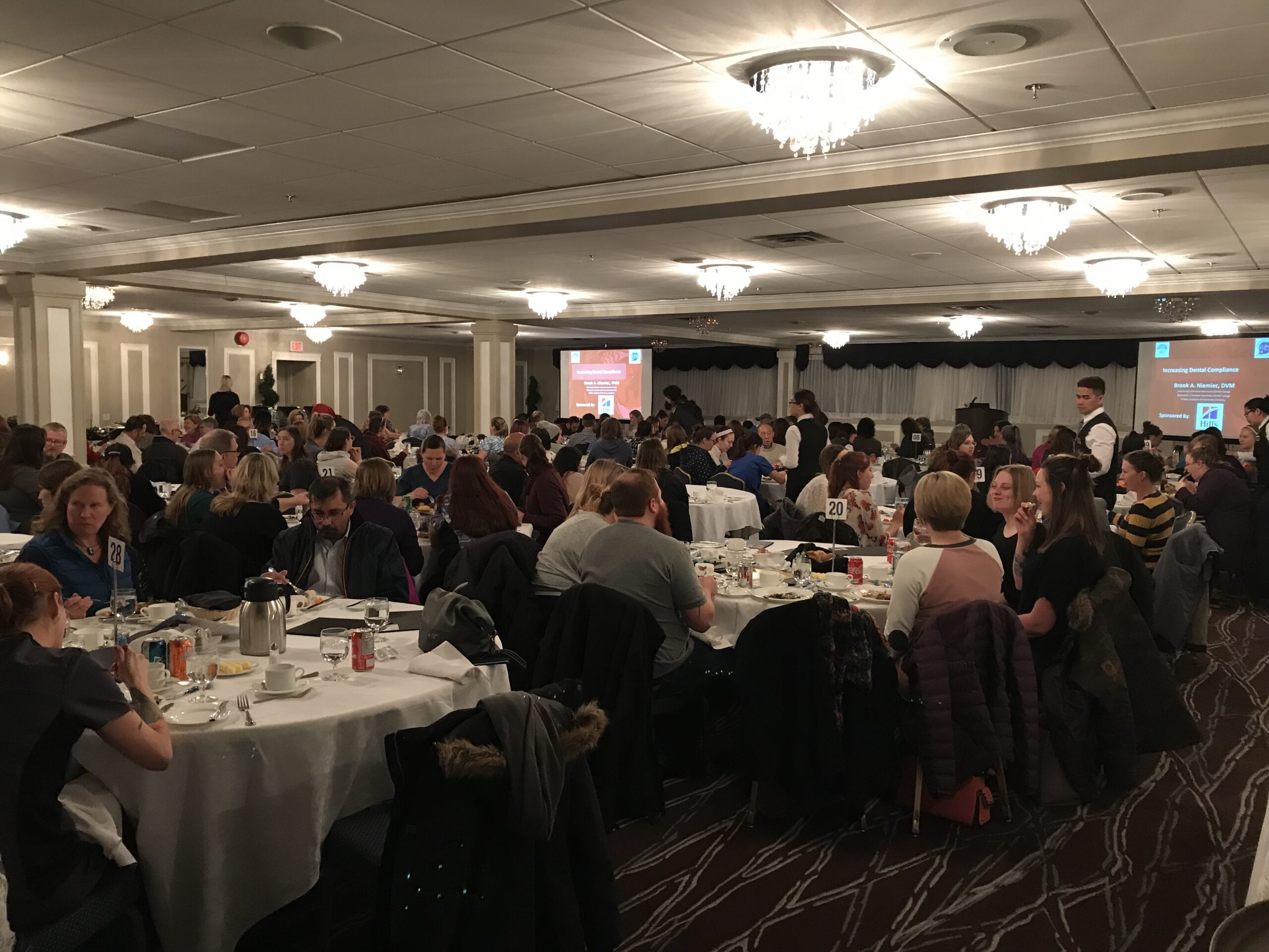 Preparing for lecture for 160 people in Edmonton